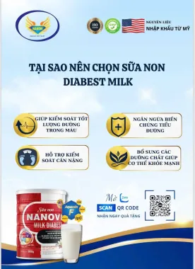 Sữa non NANOVI MILK DIABEST 900gram