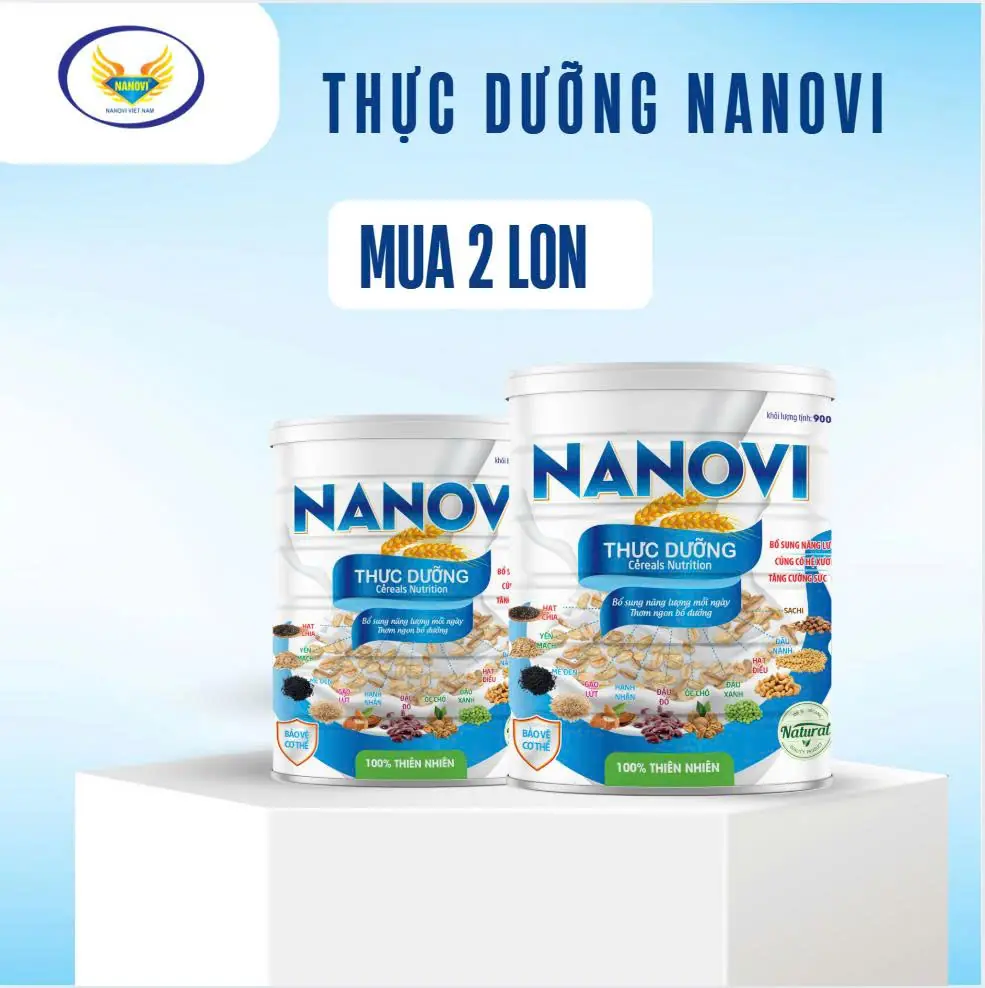 COMBO 2 LON THỰC DƯỠNG NANOVI 900G